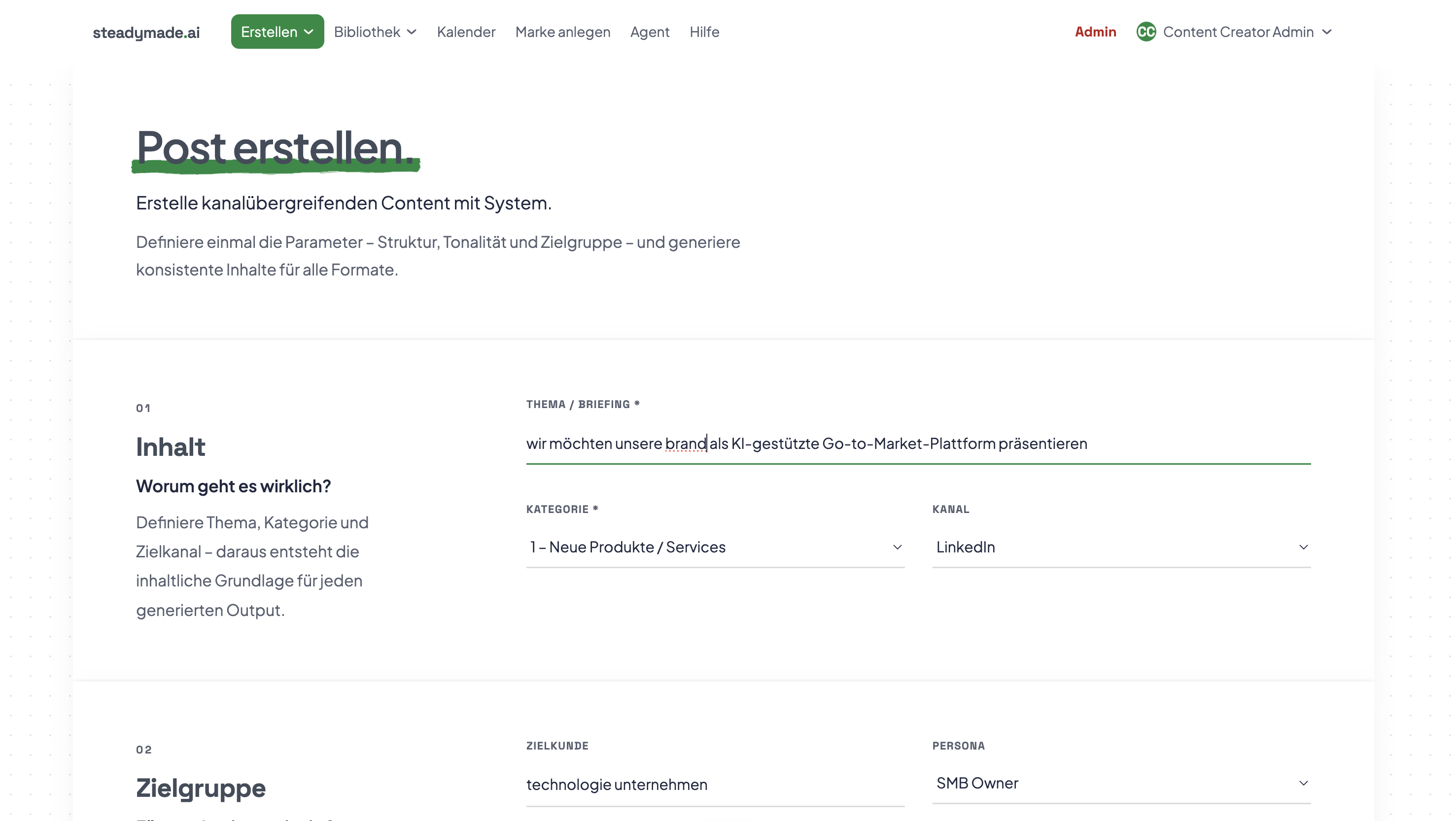 Marketing Studio product screenshot